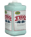 Heavy Duty Industrial Hand Cleaner With Pumice And Lanolin Real Deal Strength Against Grease And Grime Refill Only Without Pump Case Of Four One Gallon Bottles That Clean Hands Like A Charm in a blue container.