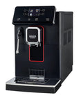Super Automatic Espresso Machine With One Touch Brewing And On The Fly Settings To Nail Your Favorite Cups Featuring A Bright Color Screen That Brings Top Shelf Cafe Energy Home Coupled With A Generous 60 Ounce Reservoir For Stress Free Barista Level in black with commercial steam wand.