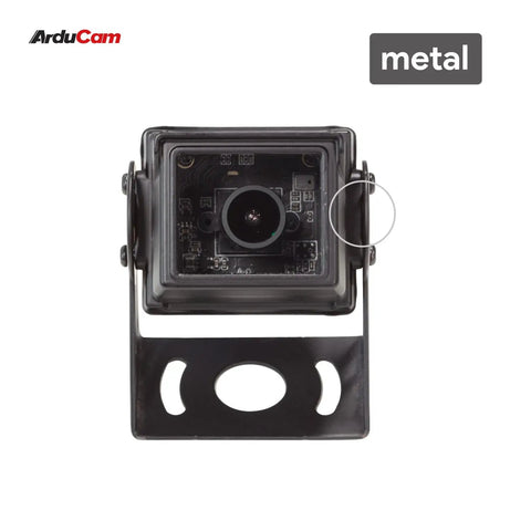 Front view of 1080P IMX291 Low Light USB Camera with 120 Degree Wide Angle Lens, in waterproof metal case for indoor outdoor use.