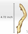 Branch Shaped Cabinet Handle Dope Farmhouse Vibe Solid Brass Drawer Pull With Antique Gold Finish, 4.72-inch size