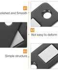 Close-up of Magnetic Cabinet Door Catch Set 12 Piece Black Stainless Steel Easy To Install Versatile For Cabinets Drawers Wardrobes