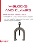 Heavy-Duty Hardened Steel Clamp For V-Block Workholding, 1 Inch (25mm) Capacity, Precision Machinist Clamp, Model 278B displayed with features description.