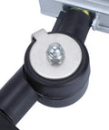 Close-up of mounting bracket for Heavy Duty 12W 24V Waterproof Led Shop Light, showcasing aluminum and steel components.