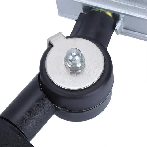 Close-up of mounting bracket for Heavy Duty 12W 24V Waterproof Led Shop Light, showcasing aluminum and steel components.