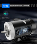 Beefy 1.5 HP General Purpose Electric Motor With 1725 RPM, Three Phase, Four Pole 56C TEFC, 60 Hz, 230 and 460 Volt, IP55 Rated