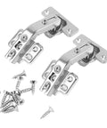 Corner Fold Cabinet Hinge Built Tough From Cold Rolled Steel, 135 Degree Angle For Cabinet Doors And Wardrobes, screws included