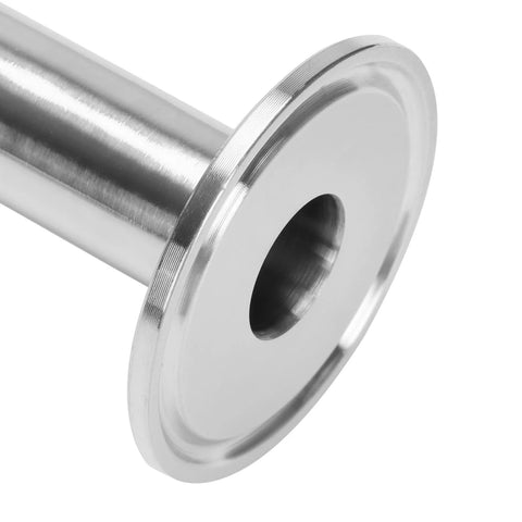 Stainless steel DERNORD sanitary tri-clamp spool tube, 3/4 in OD, 36 in long, 1.5 in tri-clamp flange