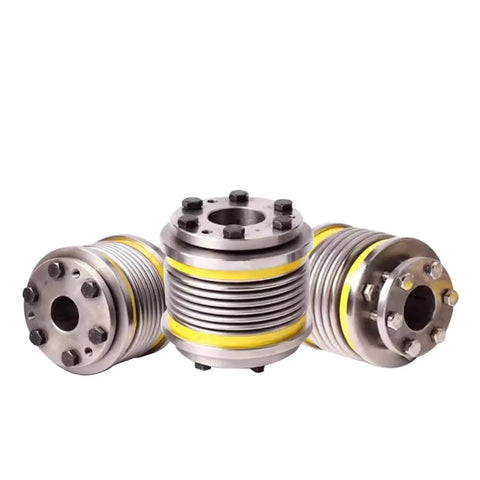 Zero Play Bellows Coupling Flows Smooth With Rock Solid Stainless Steel Flex Sleeve Paired To Aluminum Alloy Hub For Heavy Duty Cnc Parts And Vibration Damping Built Different For Long Lasting Performance No Stress, detailed view from multiple angles.