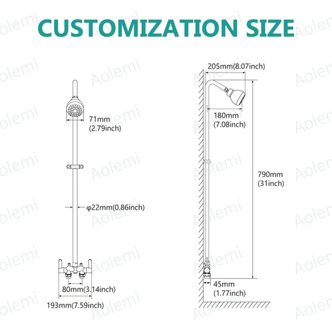 Killer Outdoor Shower Kit Featuring Solid Brass Mixing Valve And Stainless Steel Pipe With Dual Handle Brushed Nickel Finish And All Season Weather Proof Build For Your Ultimate Backyard Oasis Setup