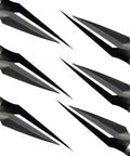Pack Of 6 120 Grain Traditional Archery Broadheads For Compound Bow Hunting, showing fixed blade arrow tips, durable metal construction.