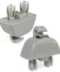 Pearl grey sun visor clip bracket replacement for Audi A6 A7 A8 S6 S7 S8 and VW Passat 2012 2015, aftermarket OEM style