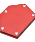 Heavy Duty Magnetic Welding Holder Clamp With Rock Solid 22kg Grip For Precision Multi Angle Work showing a red steel clamp top view.