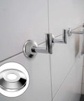 Built Tough 304 Stainless Steel Escutcheon Plates Set Of 12 Slick Pipe Rings Heat Resistant Quick Install Top Shelf Wall Caps For Half Inch Copper Lines Fits Like A Charm Daily on bathroom wall.