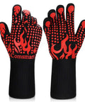 BBQ Gloves Heat Resistant Up To 1472 Fahrenheit Silicone Non Slip Long Kitchen Gloves for grilling and cooking