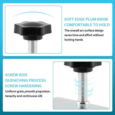 Heavy Duty Drawer Front Install Clamps Set 2 Or 4 Pack With Non Slip Silicone Pads, Adjustable Cabinet Jig Tool for precise installation