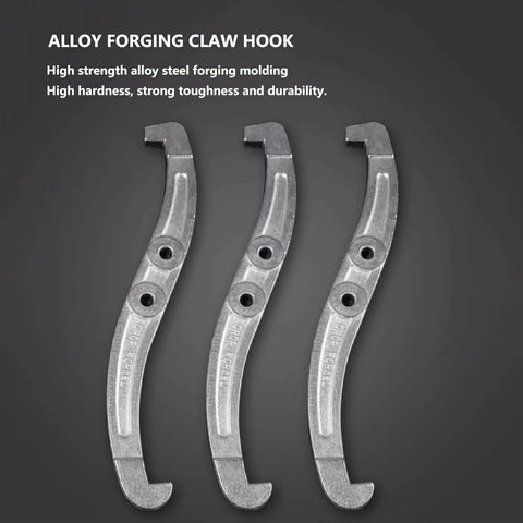 15 Ton Hydraulic Bearing Puller Kit With 2 Jaw And 3 Jaw Configurations For Gear Extraction And Hub Separation Good For Brake Drum And Pulley Removal Handling 33000 LB Capacity Makes Auto Repair Simpler For Mechanics And DIY Fans Handling Flexibility, alloy forging claw hook