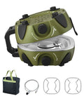 Dual Burner Portable Camping Stove With 20000 BTU Total Power Folding Design Adjustable Burners Easy Carry Handle And Included Bag