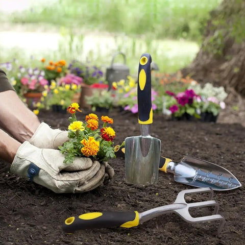 Stainless Steel Heavy Duty Garden Trowel Shovel With Soft Rubberized Non Slip Ergonomic Handle for gardening under tree