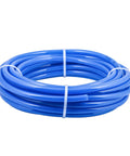 Coiled Five Sixteenth Inch PU Tubing Hose For Air Compressors And Fluid Transfer, 32.8 Feet Long, Blue, Flexible Polyurethane