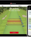 FlightScope app display for Mevo Launch Monitor Bundle With Pro Series Golf Net And Side Barriers For Indoor And Outdoor Practice
