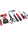 39 Piece Household Tools Kit With Plastic Toolbox For Dorms And Home Use, Your Go To DIY Set Featuring Hammer, Screwdrivers, Pliers.