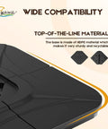 Close-up of Beefy 230 Lb Cantilever Offset Umbrella Base 4 Piece Weighted Base Set For Outdoor Patio With Water Or Sand Fill Spouts