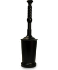 Heavy Duty Toilet Plunger Kit With Tall Bucket Black Air Release Valve And 8 Cup Water Displacement For Quick Unclogging