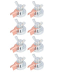 Sixrun 8pc Magnet Welding Ground Clamp Kit Holds Strong Save Time Fast Setup Portable Support For Metal Rods And Accessories Heavy Duty Workhorse Gear, set of eight silver clamps.