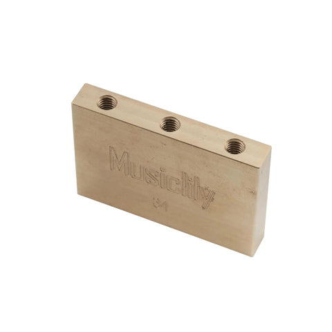 Solid Brass Tremolo Block 34mm Direct Fit For Floyd Rose Locking Tremolo Bridges On Original Series Guitars Beefy 6 And 7 String Setup Special Series 6-String 1000 Series 6-String Only Not For 7-String Models, 34mm