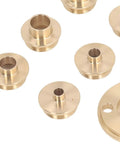 Brass Router Jig Guide Set Brings Hella Precise Trimming With Eight Adapter Sizes And Tough Carry Case for precise cutting bushings.