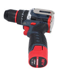 Heavy Duty 18V Cordless Brushless Drill Packs A Badass 80Nm Of Power For Rock Solid Wood And Metal Work On Every Home Project Or Pro Jobsite Ready To Bust Through Any Tough Task, shown from the side with ergonomic grip.