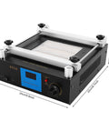 High Efficiency Preheating Rework Station 450W SMD BGA Hot Plate With Infrared Ceramic Heating shown with digital controls