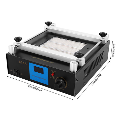 High Efficiency Preheating Rework Station 450W SMD BGA Hot Plate With Infrared Ceramic Heating shown with digital controls