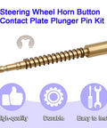 Top Shelf Replacement Steering Wheel Horn Button Contact Plate Plunger Pin Kit For Toyota Corolla 4Runner Pickup 8431220011, durable metal plunger pin.