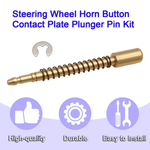 Top Shelf Replacement Steering Wheel Horn Button Contact Plate Plunger Pin Kit For Toyota Corolla 4Runner Pickup 8431220011, durable metal plunger pin.