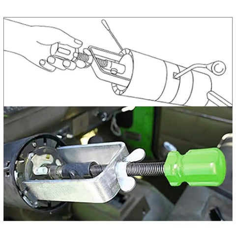 Steering Wheel Removal Kit Heavy Duty Steel Lock Plate Remover Tool For Auto Disassembly And Car Maintenance Built Tough