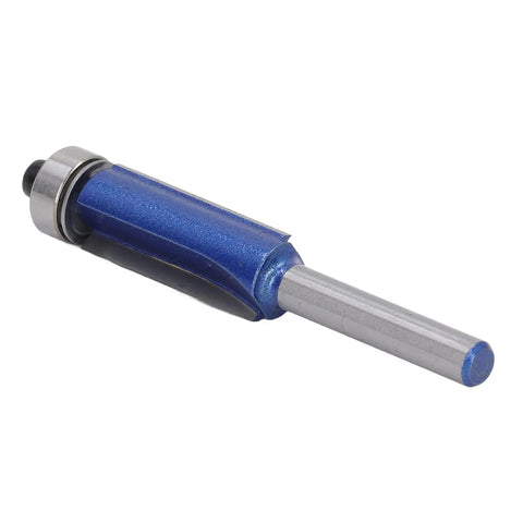 Top Bearing Flush Trim Router Bit 1/4 Inch Shank Nanometer Blue Coating For Woodworking Trimming High Heat Resistance sharp cutting edge tool