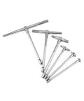 QWORK telescoping bore gauge set, 6-pack steel, 5/16 to 6 inch range for hole measurement