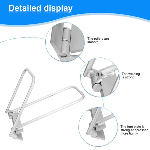 Detailed display of Metal Roof Eaves Locking Tool For Drip Edge Hemming And Standing Seam Lock Tool, showing smooth rollers and strong welding.
