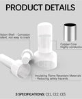 Top Notch 580 Pcs Closed End Crimp Connector Kit For 22-16 16-14 12-10 AWG Nylon Wire Insulation Caps With Superior Durability And Secure Sealed Wiring Design Perfect For Any Heavy Duty Electrical Project, nylon shell and copper core
