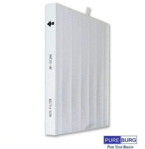Replacement Filter For Coway AP-1512HH, AP-1518 And AIRMEGA 200M Mighty Purifiers with H13 True HEPA, side view.