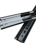 Beefy Heavy Duty Telescopic Drawer Slides 22 Inch Full Extension Hydraulic Ball Bearing Soft Close 27mm Width Black