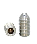 Premium 304 Stainless Steel Spring Ball Plunger Screw for Precision Machinery, showing hex socket and smooth ball tip.