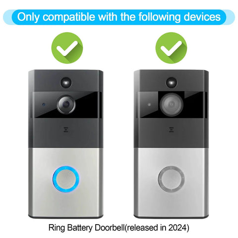 Ring Doorbell Tool Kit for Fast Battery Doorbell Install and Safe Removal All In One Screwdriver Key Tool Set for Ring Doorbell Camera 2024 Must Have Essential Camera Tool Accessories Pack for Easy Maintenance and Troubleshooting compatible devices image showing two Ring doorbells.