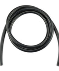 Coiled black silicone vacuum tubing hose, 1/4 in ID (6 mm), 5 ft length, high-temperature automotive use