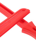 Close-up of red 4 Pack Safety Push Sticks For Table Saw Woodworking Push Blocks Hand Guard showing hand grip and body design.