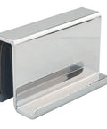 Glass Door Clip On Handles 4 Pack Stainless Steel Cabinet Pulls, 1.6 Inches Long, fits 5-6 mm glass, non-rusting, scratch resistant.
