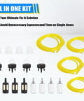4 Size Fuel Line Repair Kit With 4 Feet Of Durable Lines For Chainsaws And Trimmers Universal Fit Includes Primer Bulb Snap In Fuel Filter
