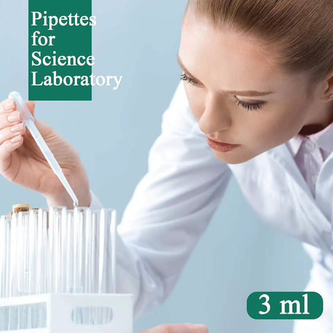 200 Count 3ml Disposable Plastic Transfer Pipettes for Oil Lab and Art Projects Soft Flexible Easy To Use Drip For Precise Mixing Watercolors Science Experiments Craft Work, scientist using 3ml pipette