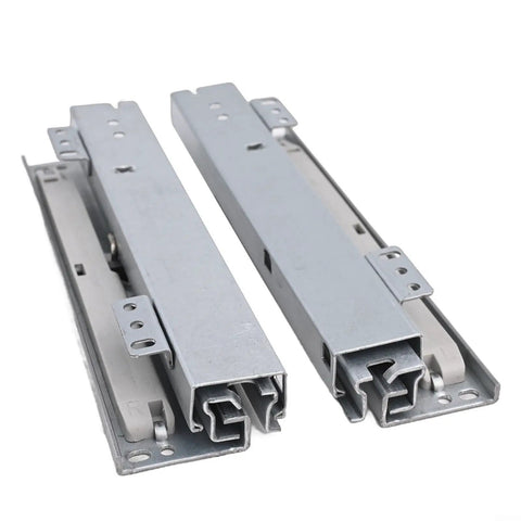 Floor Mount Soft Close Drawer Slides With Full Extension Undermount Runners, Beefy Steel Rails That Handle Up To 88 Lb, 200mm Pair